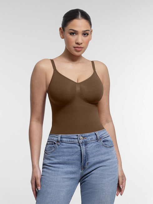 Well-in Vogue Seamless Chest Support Waist Control Shapewear Bodysuit